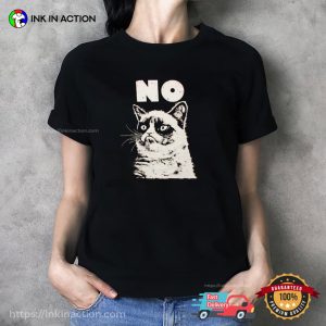 Grumpy Cat No Funny Cat Face T-shirt