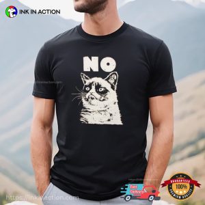 Grumpy Cat No Funny Cat Face T-shirt
