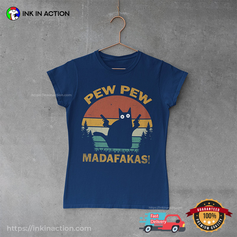 Grumpy Cat Pew Pew Madafakas Vintage Comfort Colors T-shirt