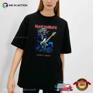 Iron Maiden Legacy of the Beast Deadly Rock T shirt 1