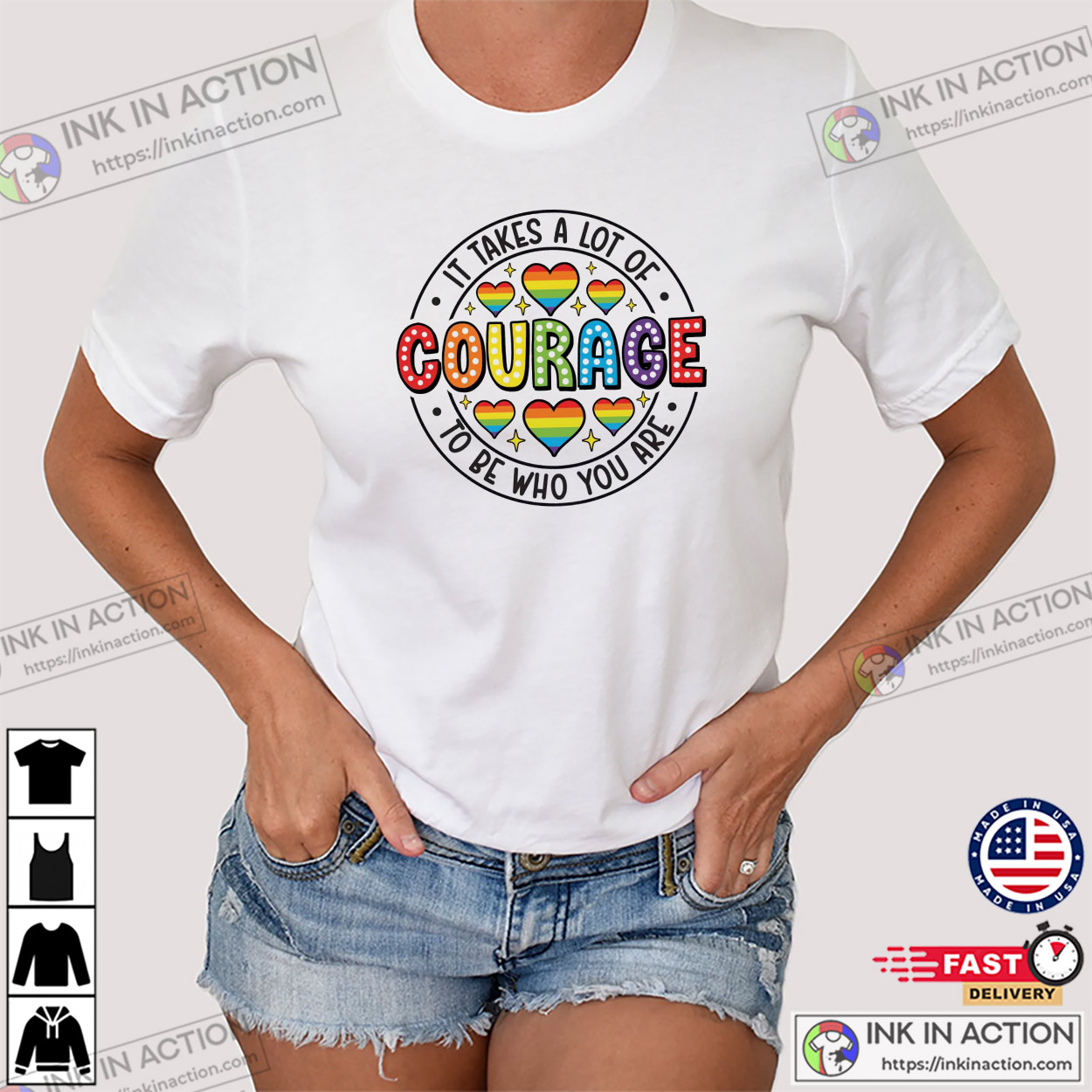 It Takes A Lot Of Courage To Be Who You Are LGBTQ Month T-shirt It Takes A Lot Of Courage To Be Who You Are LGBTQ Month T-shirt
