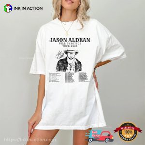 Jason Aldean Full Throttle Tour 2025 Dates Signature Comfort Colors T-shirt