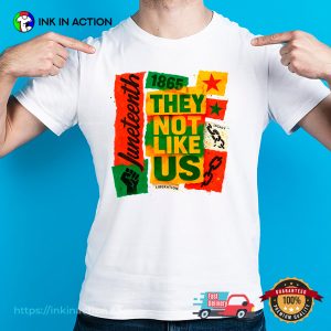 Juneteenth 1865 They Not Like Us Black Independence Day T-shirt