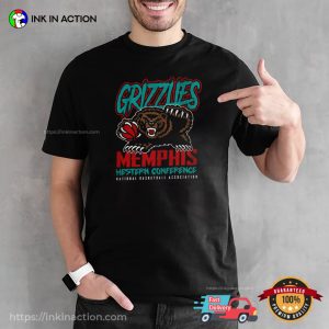 Memphis Grizzlies Western Conference Mascot NBA T shirt 3