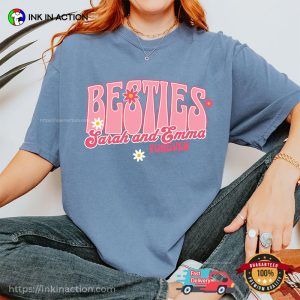 Personalized Besties Forever Comfort Colors Tee