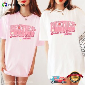 Personalized Besties Forever Comfort Colors Tee
