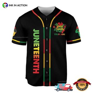 Personalized Juneteenth Breaking Every Chain Since 1865 Baseball Jersey