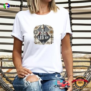 Pope Leo XIV Robert Francis Prevost Catholic Style T shirt 2