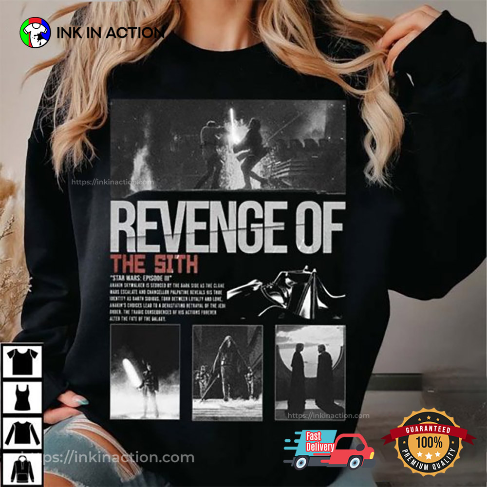 Revenge Of The Sith Star Wars Darth Vader Retro T-Shirt Revenge Of The Sith Star Wars Darth Vader Retro T-Shirt