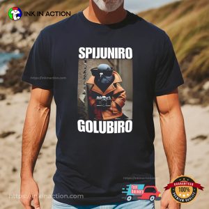 Spijuniro Golubiro Italian Brainrot Meme T shirt 3