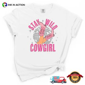Stay Wild Cowgirl Dancing Line Comfort Colors T-shirt