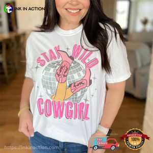 Stay Wild Cowgirl Dancing Line Comfort Colors T-shirt