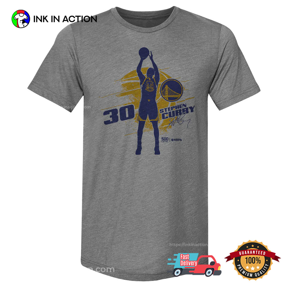 Steph Curry Golden State Warriors Silhouette T-shirt Steph Curry Golden State Warriors Silhouette T-shirt