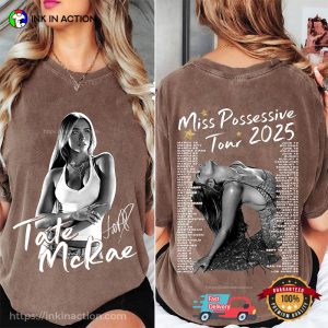 Tate McRae Miss Possessive 2025 Tour Schedule T shirt 3