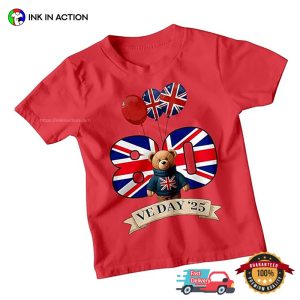 VE Day 80th Anniversary British Flag Victory T-shirt