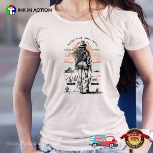 Wild And Free Cowgirl Spirit Retro Comfort Colors T-shirt
