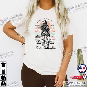 Wild And Free Cowgirl Spirit Retro Comfort Colors T shirt 2