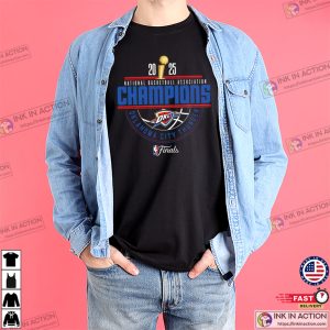 2025 NBA Finals Champions OKC Thunder Celebration T-shirt