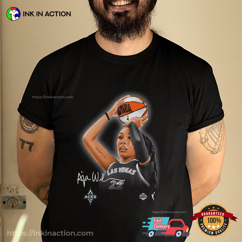 Adult Las Vegas Black A'ja Wilson T-shirt