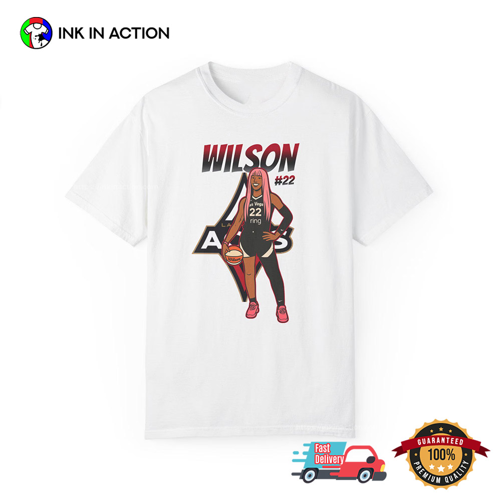 A'ja Wilson 22 Aces Basketball T-shirt A'ja Wilson 22 Aces Basketball T-shirt