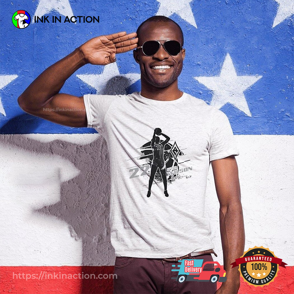 A'ja Wilson Las Vegas Aces Silhouette T-shirt