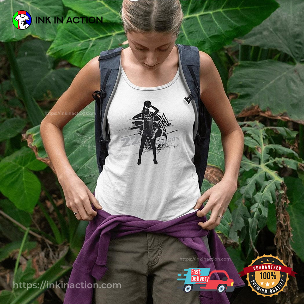 A'ja Wilson Las Vegas Aces Silhouette T-shirt A'ja Wilson Las Vegas Aces Silhouette T-shirt