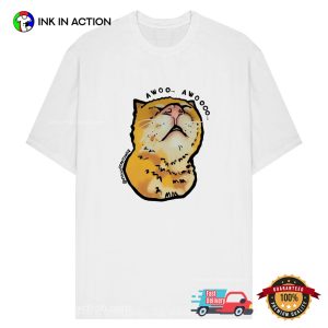 Awooo Meme Cat T-shirt