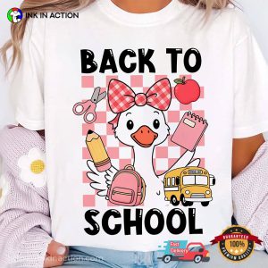 Back To School Study Goose Matching Comfort Colors Tee