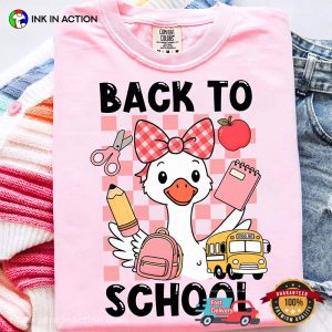 Back To School Study Goose Matching Comfort Colors Tee 2