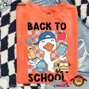 Back To School Study Goose Matching Comfort Colors Tee 3