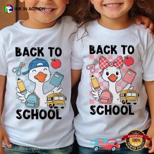 Back To School Study Goose Matching Comfort Colors Tee