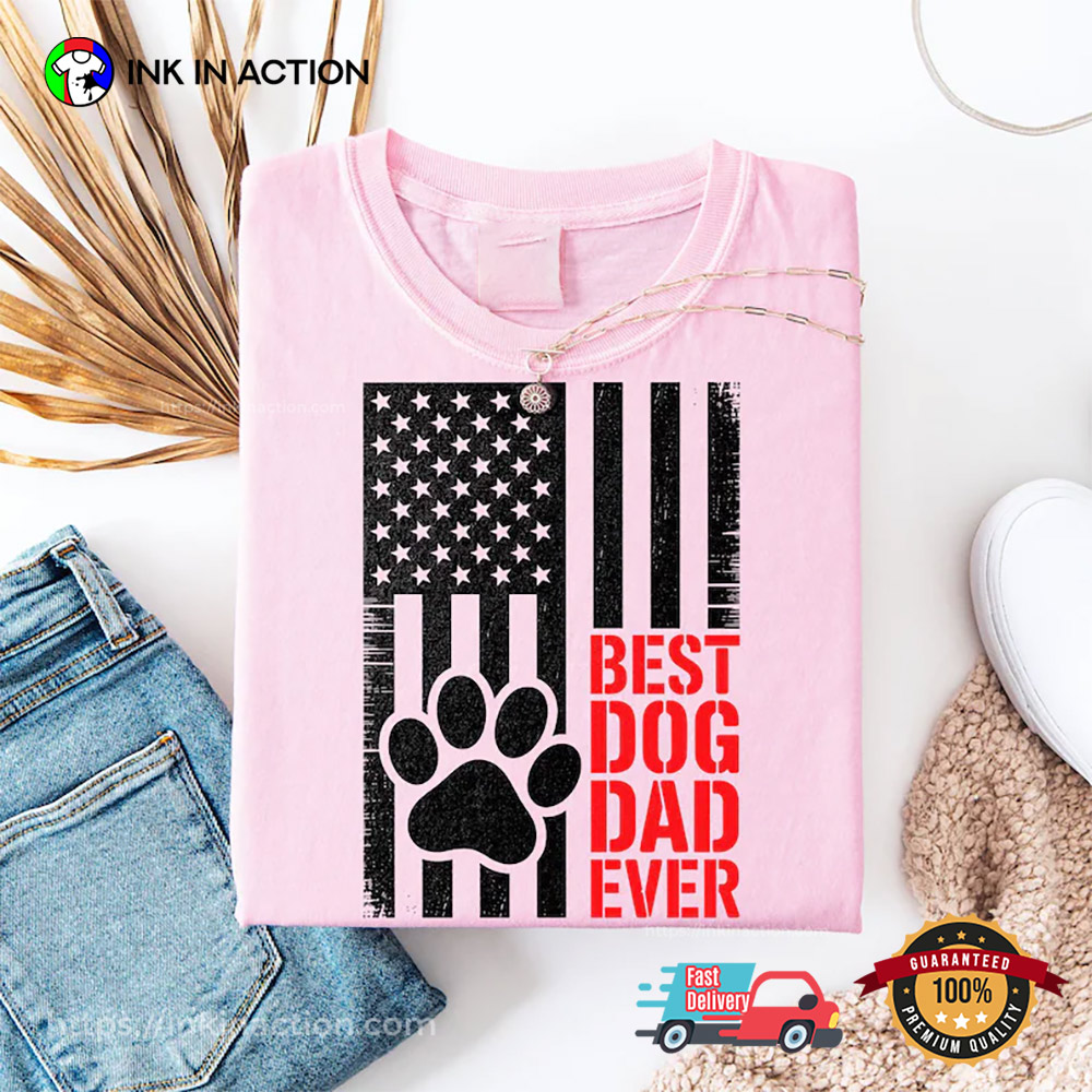 Best Dog Dad Ever Fathers Day Gift Comfort Colors Shirt