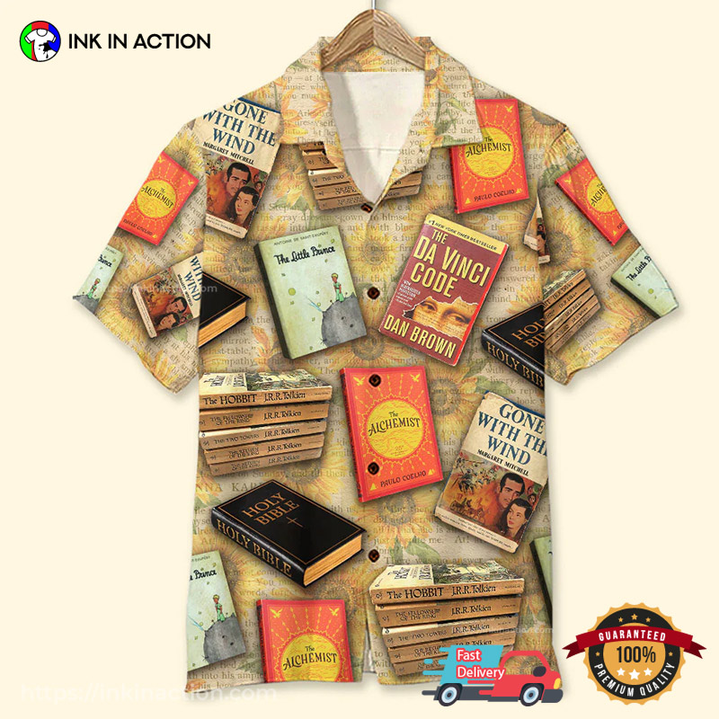 Books Photo Hawaiian Shirt Gift For Book Lovers