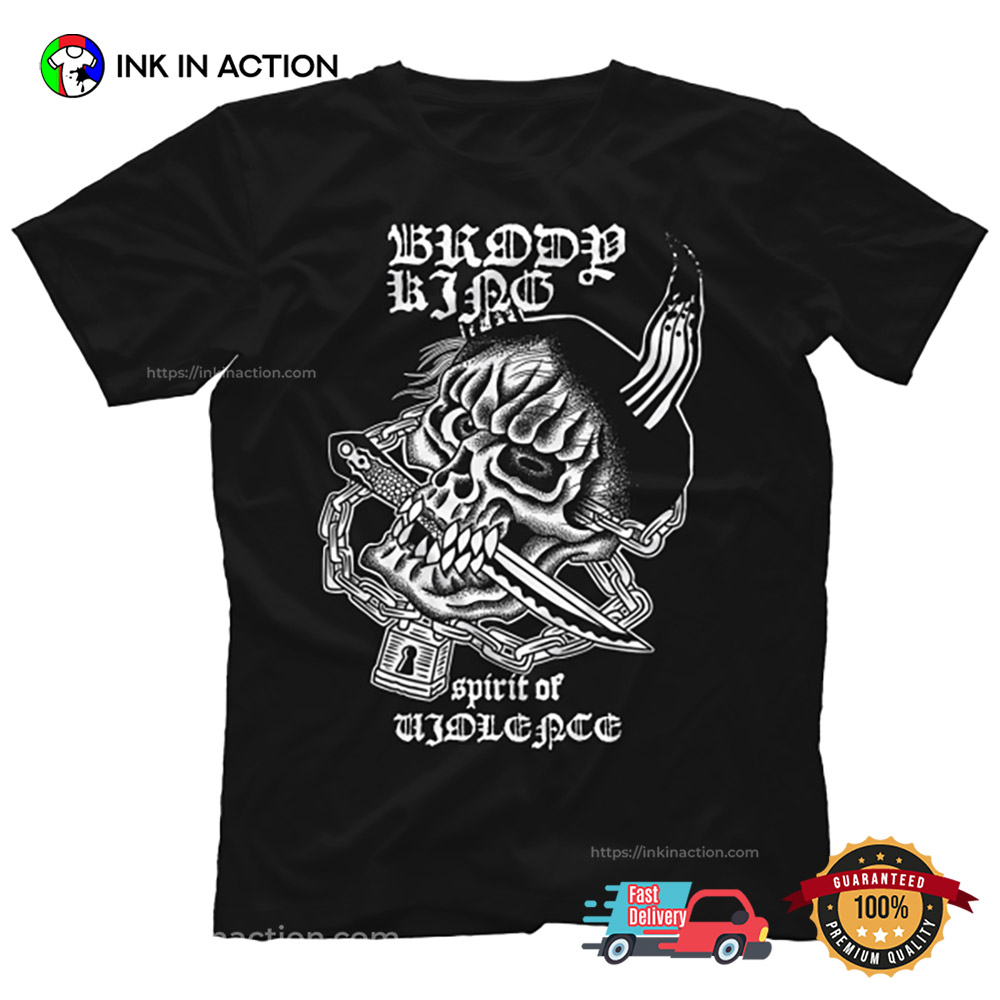 Brody King Spirit Of Violence T-shirt Brody King Spirit Of Violence T-shirt