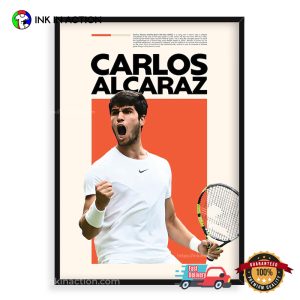 Carlos Alcaraz Tennis Fan Gift Poster