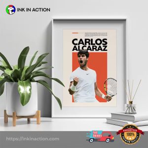 Carlos Alcaraz Tennis Fan Gift Poster