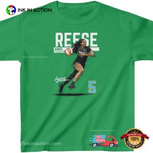 Chicago Angel Reese 5 Cartoon Women Basketball T shirt 4