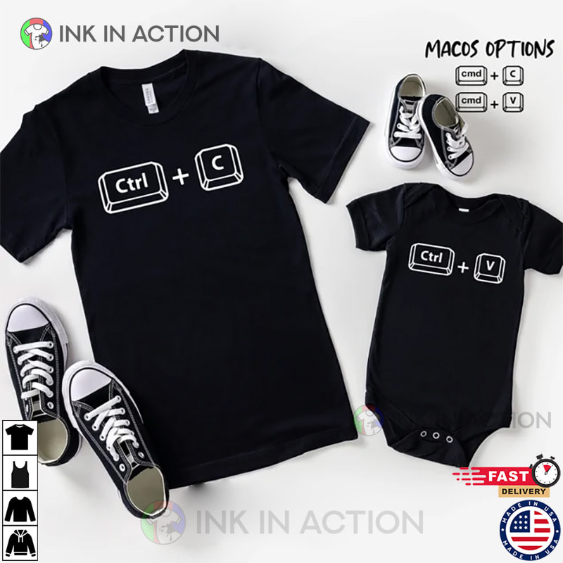 Copy Paste Father and Baby Matching shirts