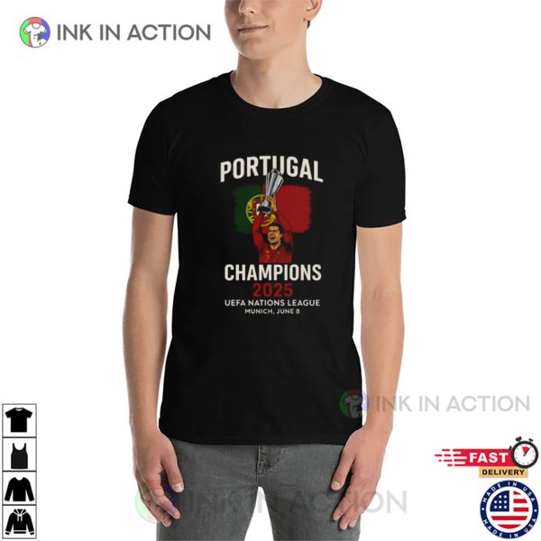 Cristiano Ronaldo Portugal Champions 2025 T-shirt