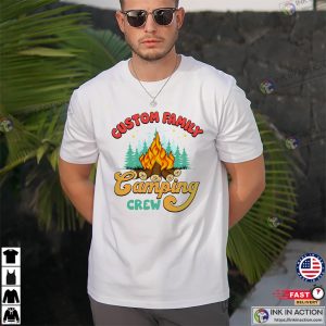 Custom Family Camping Crew Summer Trip T-shirt