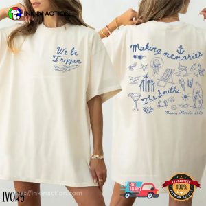 Custom Family Vacation 2025 Summer Vacation 2 Sided T shirt 2