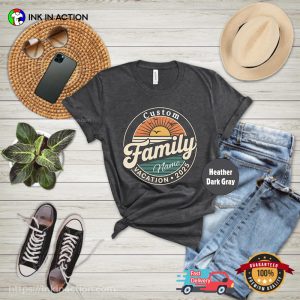 Custom Family Vacation 2025 Vintage Sunset Comfort Colors Tee