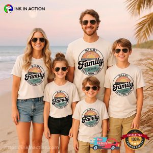 Custom Family Vacation 2025 Vintage Sunset Comfort Colors Tee