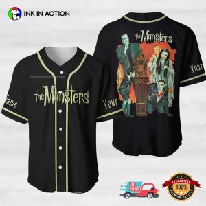 Custom Halloween The Munsters Baseball Jersey