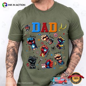 Dad You Are My Best Superhero Father's Day Shirt 3