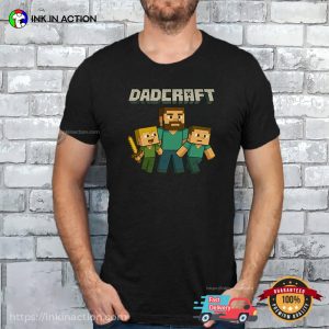 Dadcraft Cute Minecraft Fathers Day Shirt