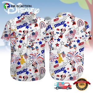 Disney Mickey And Friends 4th of July Hawaiian Shirt 3