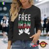 Free Iran Flag Heart Azadi Persian Peace Freedom T-shirt