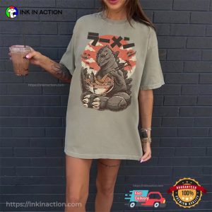 Godzilla Love Cocktail Funny Kaiju Comfort Colors Tee 3