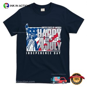 Happy Fourth Of July Independence Day Statue Of Liberty T-shirt